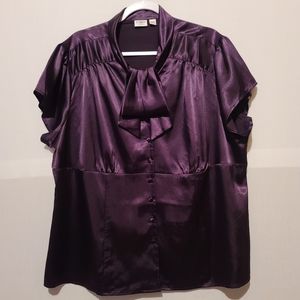 Cato Bow Tie Neck Blouse Size 22/24W